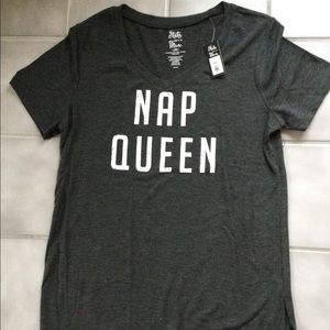 Dark grey knit women’s tshirt. Never worn